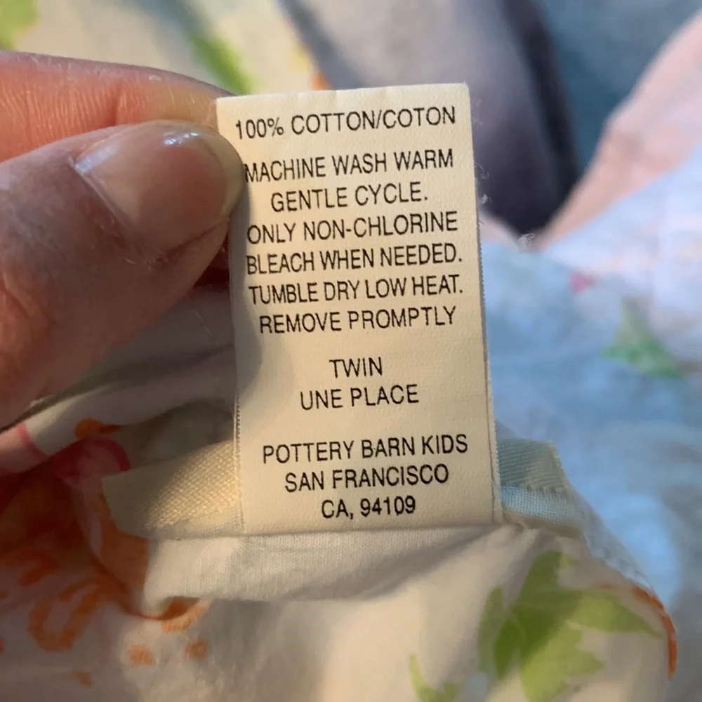 Pottery Barn Floral duvet cover